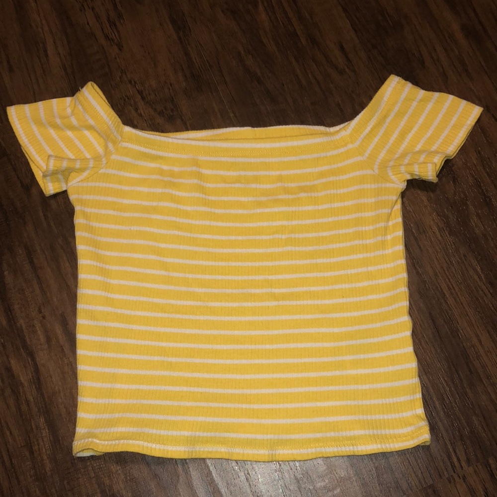 Striped Off the Shoulder Top